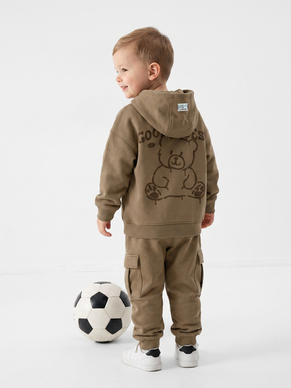 Camel Good Vibes | Fantovska podložena jopica - oversized kroj