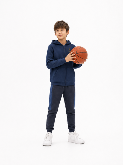Navy Basket | Fantovska jopica s kapuco - klasičen kroj