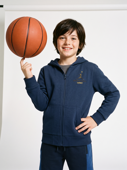 Navy Basket | Fantovska jopica s kapuco - klasičen kroj