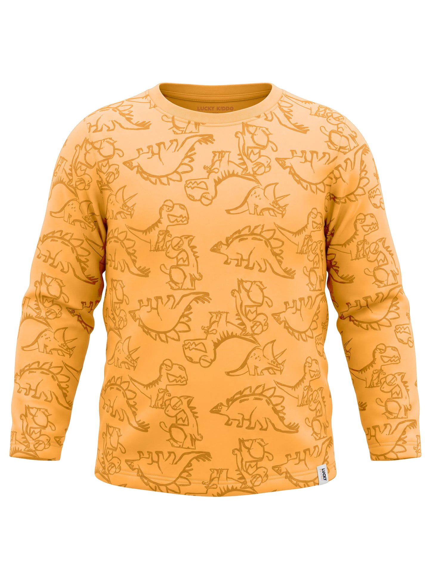 Orange Dinosaurs | Fantovska majica z dolgimi rokavi - klasičen kroj