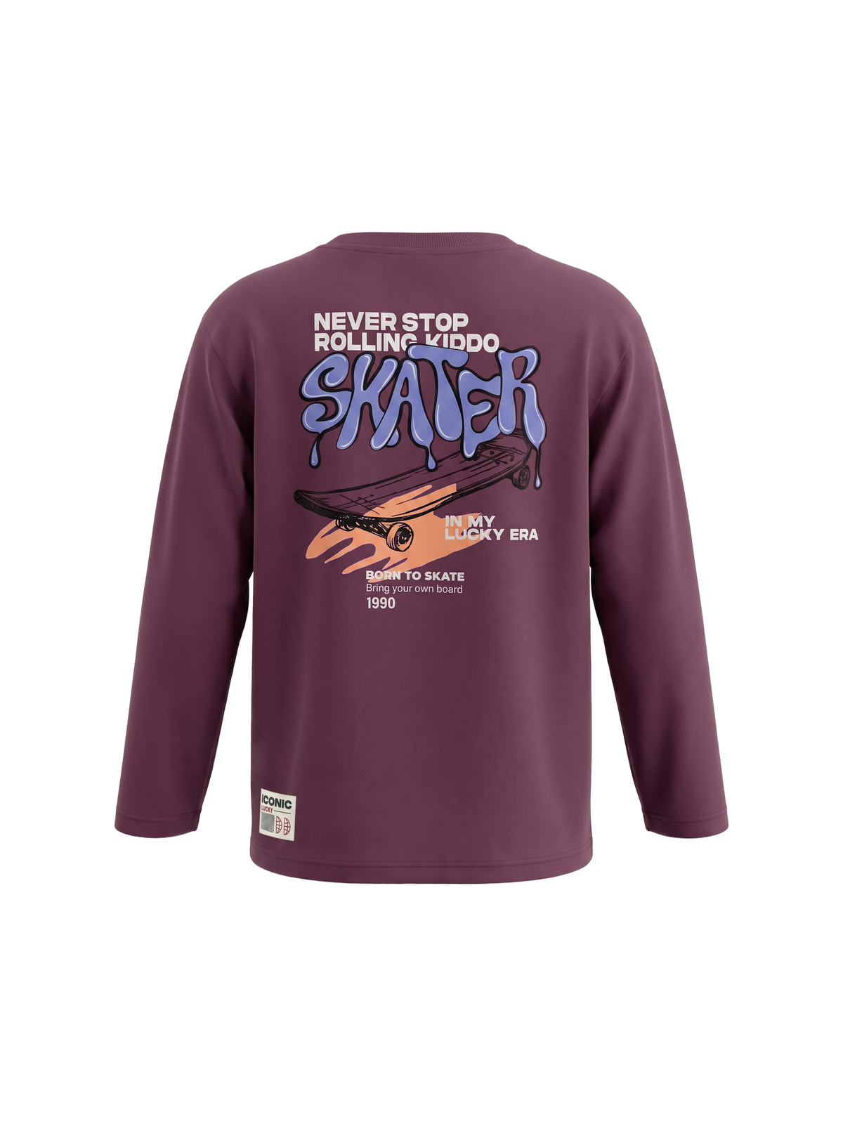 Skater Since Ever | Fantovska majica z dolgimi rokavi - ohlapen kroj