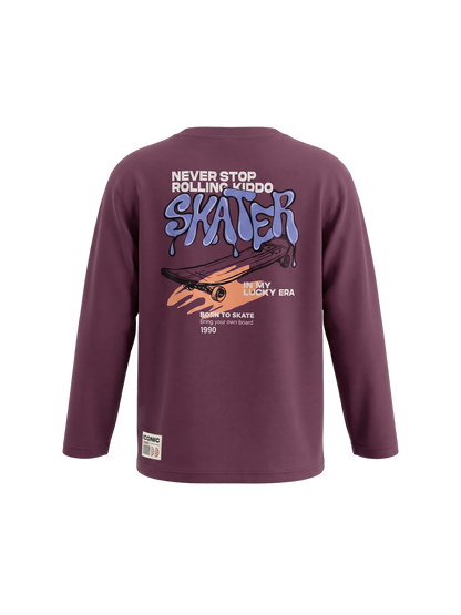 Skater Since Ever | Fantovska majica z dolgimi rokavi - ohlapen kroj