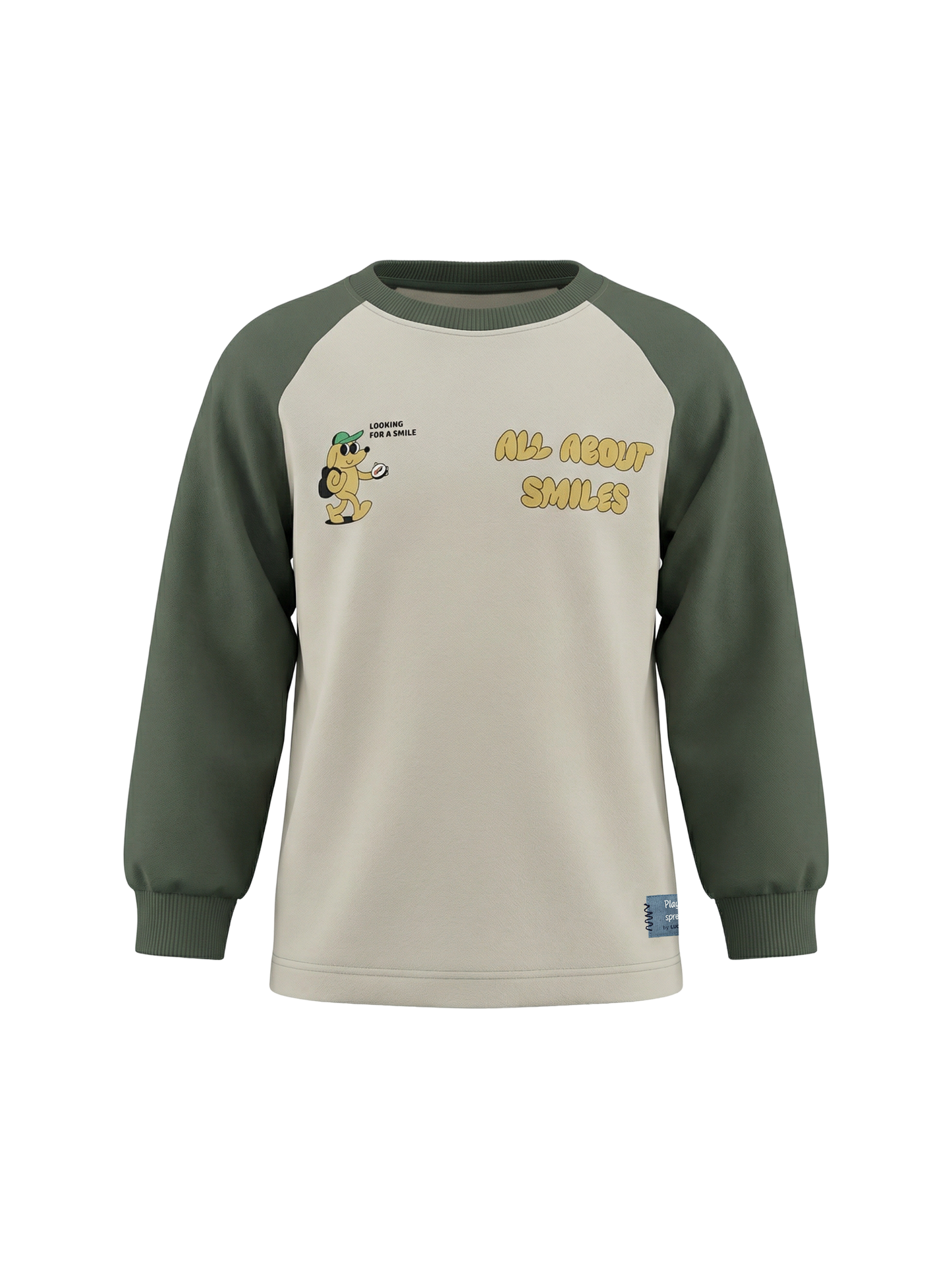 Sand Happy Dog | Fantovska majica z dolgimi rokavi - ohlapen kroj