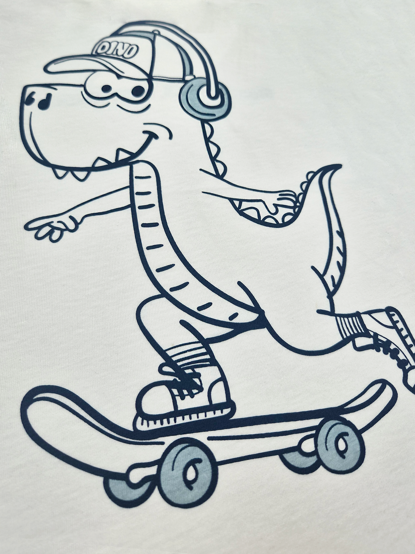 Cream Skater Dino | Fantovska majica z dolgimi rokavi - ohlapen kroj