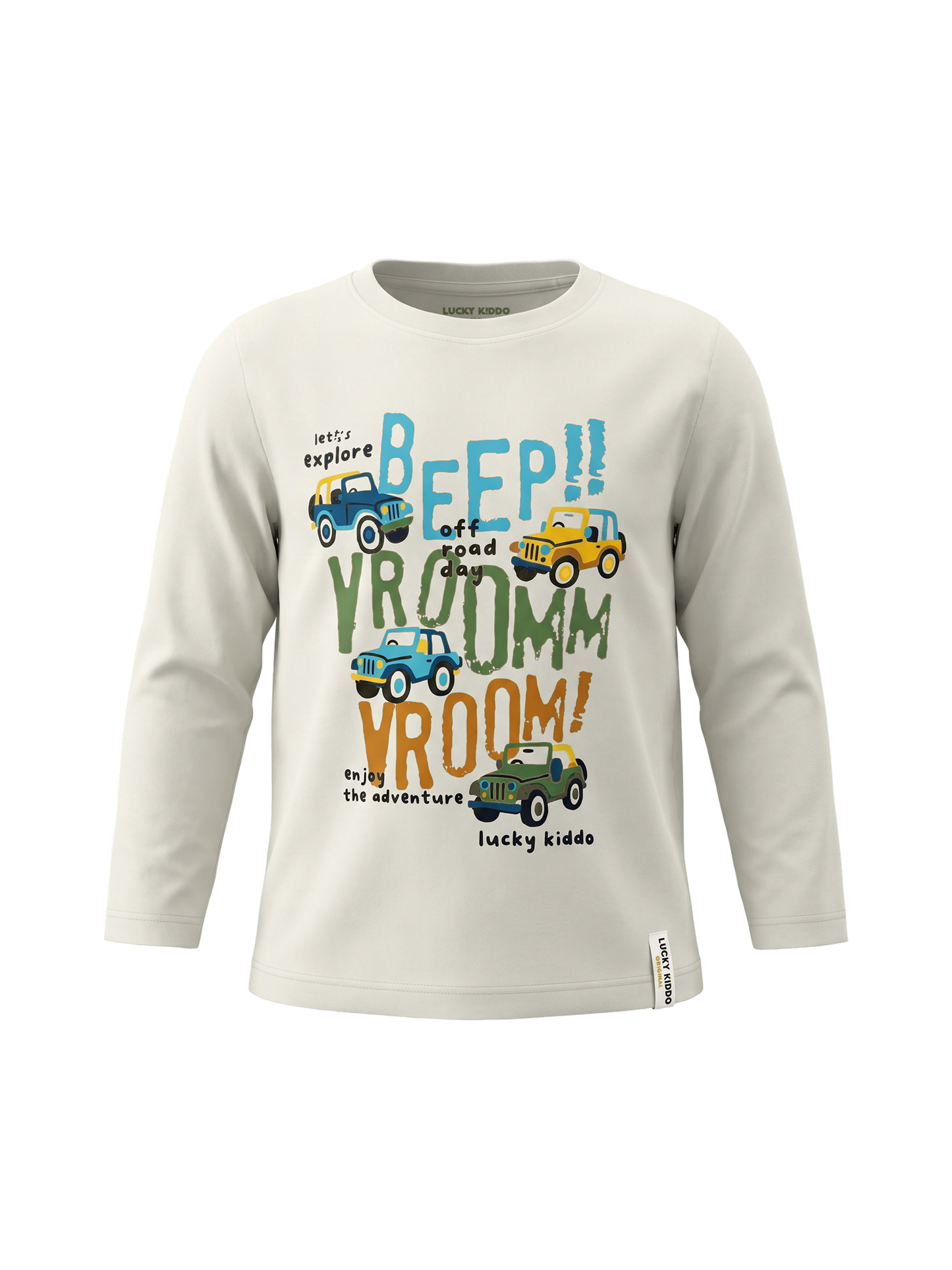 Silver Vroom | Fantovska majica z dolgimi rokavi - klasičen kroj