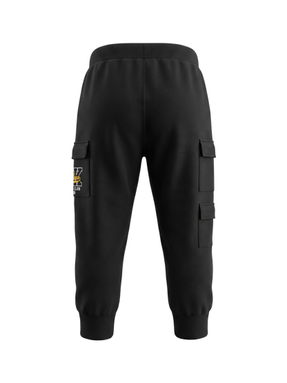 Black Cargo Vibe | Fantovska cargo trenirka - ohlapen kroj