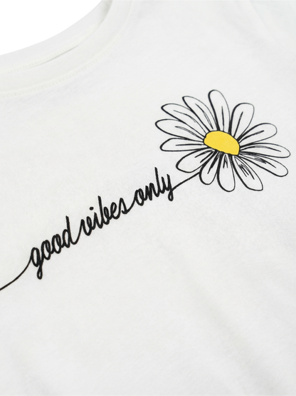 Sunny Daisy Dream | Dekliška majica s kratkimi rokavi