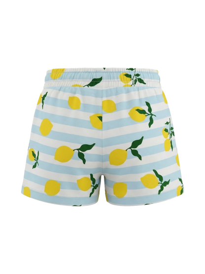 Lemon Stripe Breeze | Dekliške kratke hlače