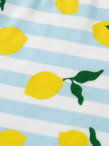 Lemon Stripe Breeze | Dekliške kratke hlače