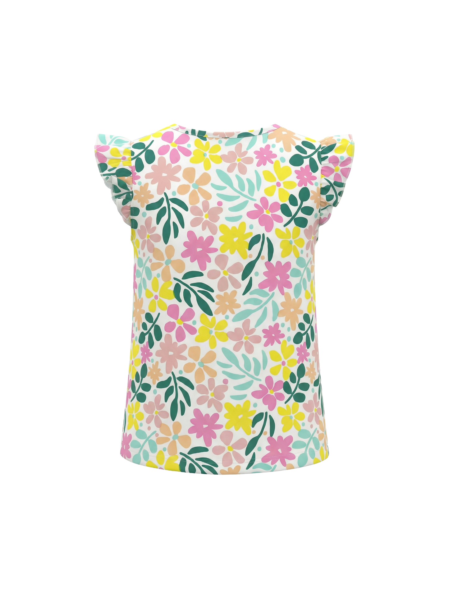 Pastel Flower Flutter | Dekliška majica s kratkimi rokavi