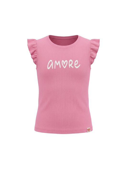 Amore Heart Glow | Dekliška majica s kratkimi rokavi