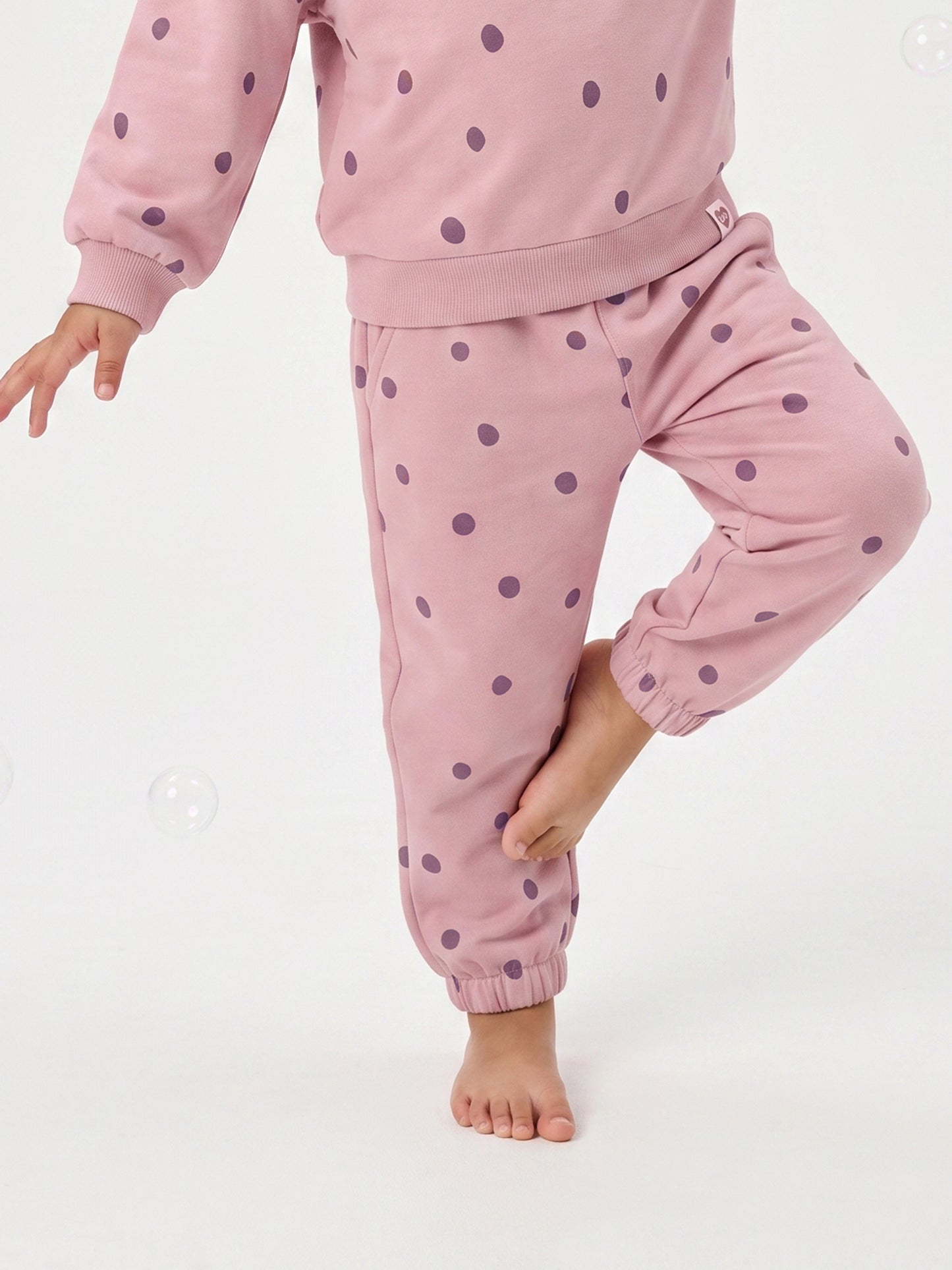 Rose Dots | Dekliška trenirka - ohlapen kroj