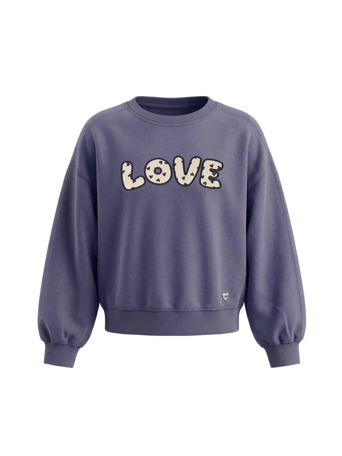Sweetheart Crop | Dekliški podložen pulover - ohlapen kroj