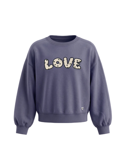 Sweetheart Crop | Dekliški podložen pulover - ohlapen kroj