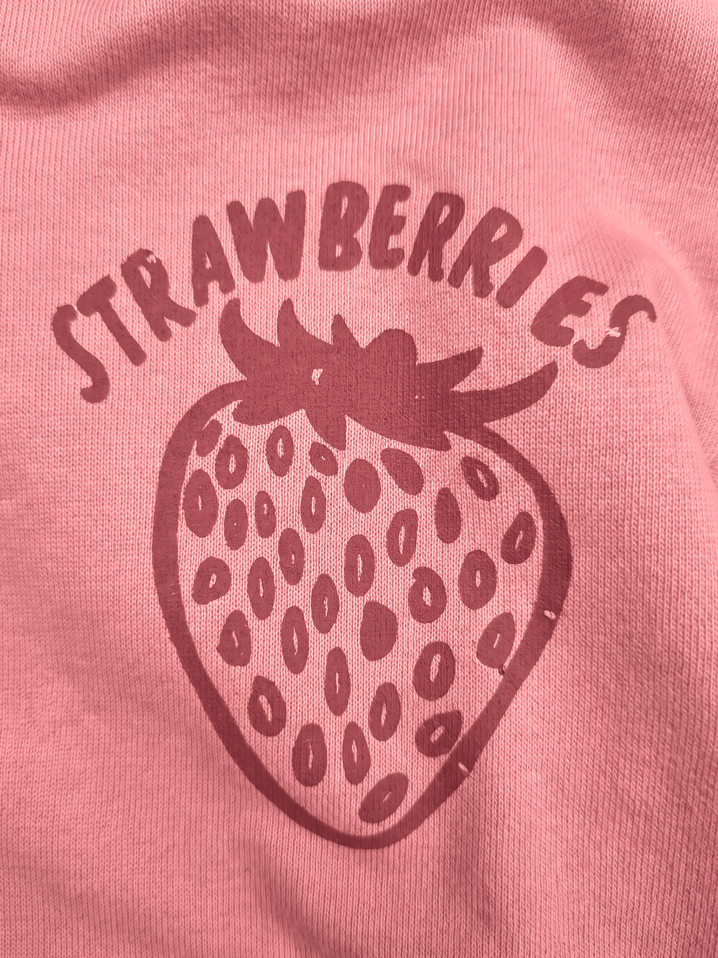 Peach Strawberries | Dekliška jopica s kapuco - oversized kroj