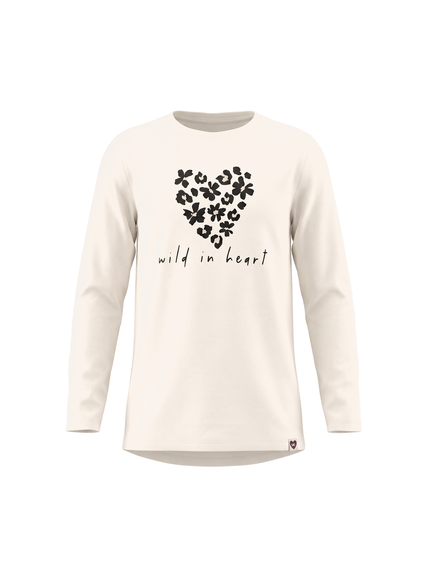 White Wild Heart | Dekliška tunika z dolgimi rokavi - klasičen kroj
