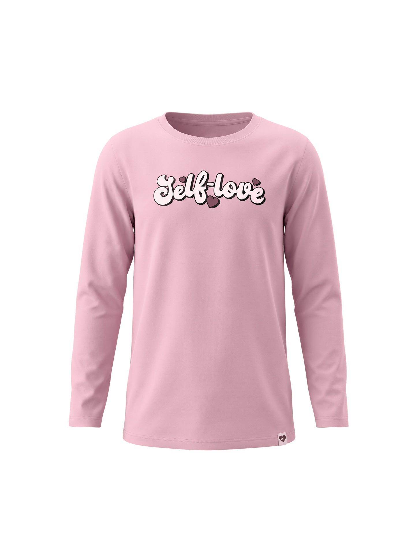 Pink Self Love | Dekliška majica z dolgimi rokavi