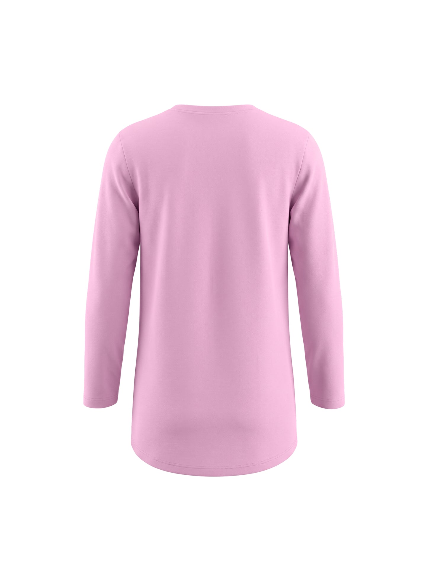 Pink Leopard Heart | Dekliška tunika z dolgimi rokavi - klasičen kroj