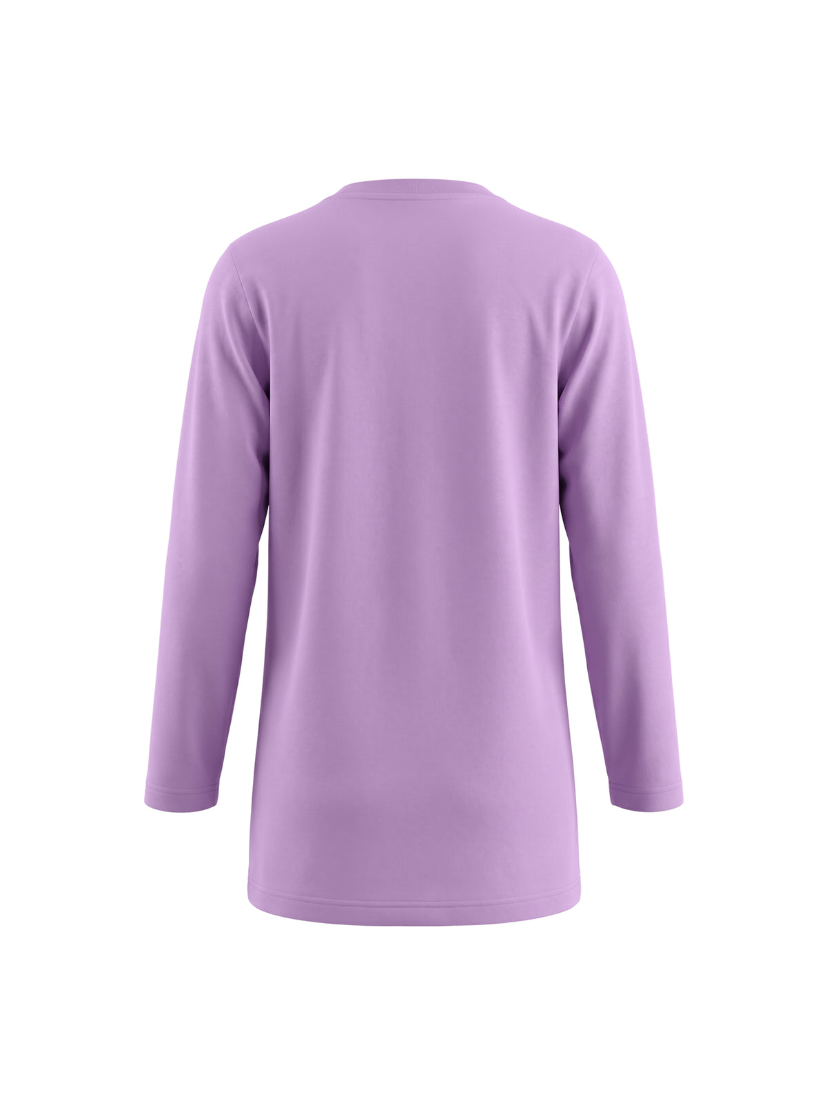 Lilac Shiny Hearts | Dekliška tunika z dolgimi rokavi - klasičen kroj