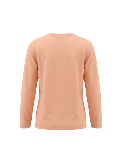 Orange Self Love | Dekliška majica z dolgimi rokavi - ohlapen kroj