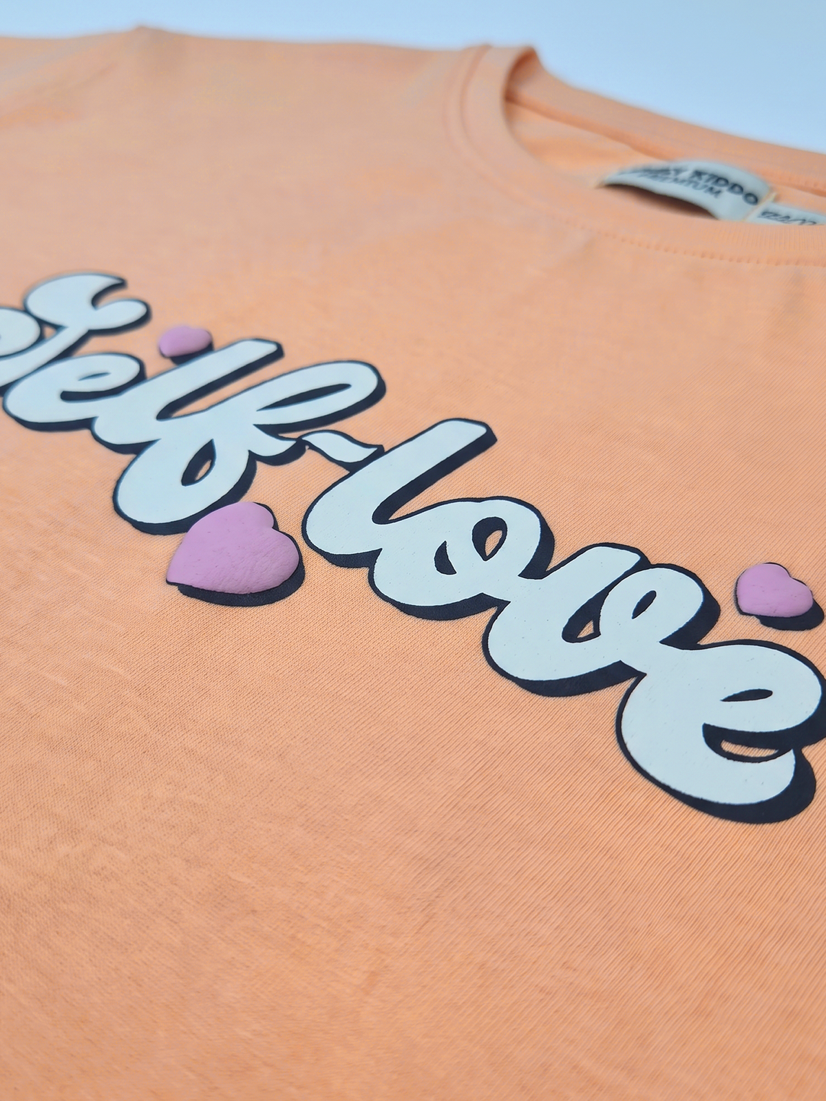 Orange Self Love | Dekliška majica z dolgimi rokavi - ohlapen kroj