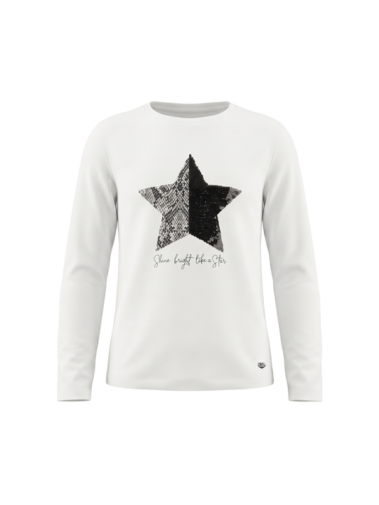 Shine Star | Dekliška majica z dolgimi rokavi - klasičen kroj