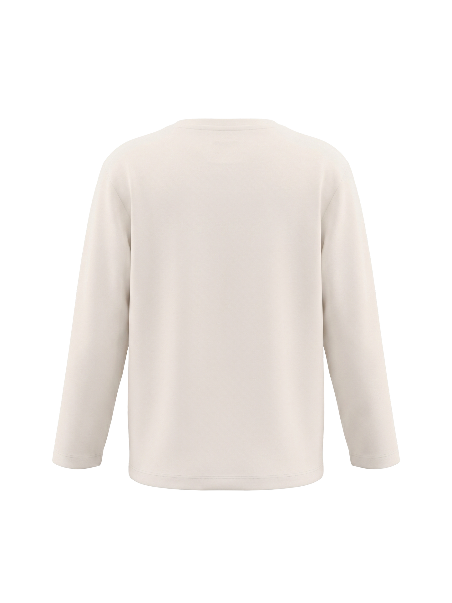 White Pocket Teddy | Dekliška majica z dolgimi rokavi