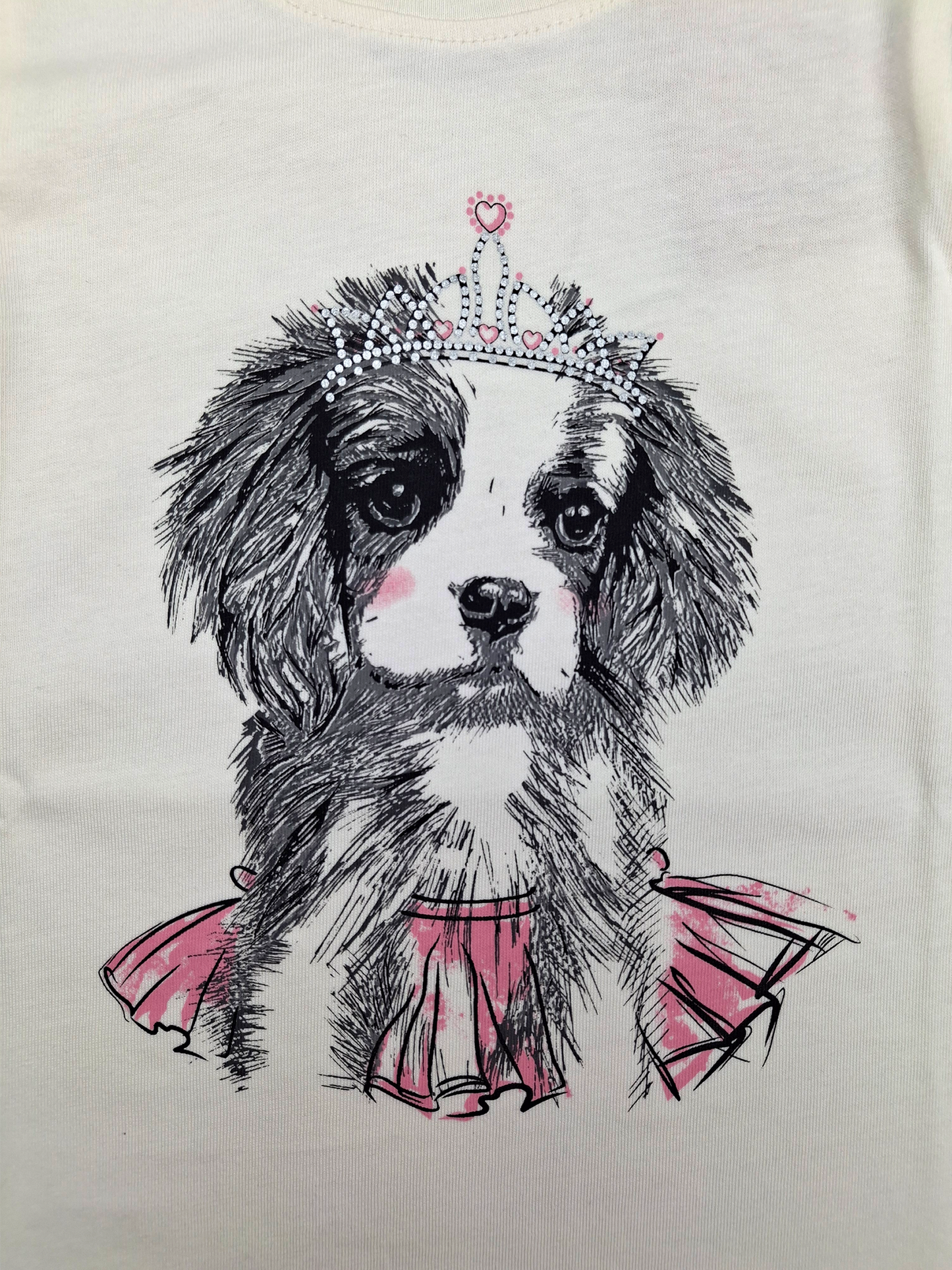 White Princess Dog | Dekliška tunika z dolgimi rokavi - klasičen kroj