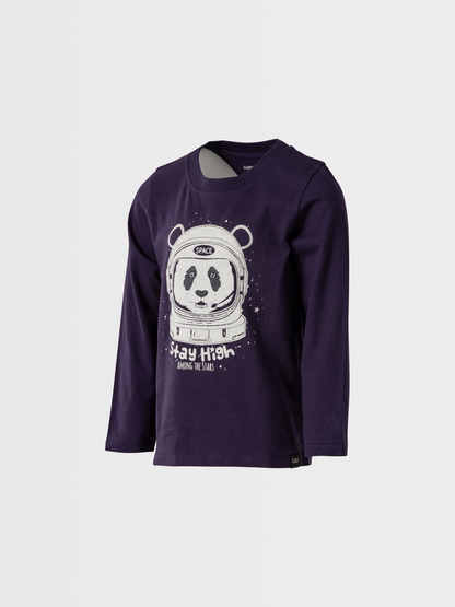 Space Panda | Fantovska majica z dolgimi rokavi