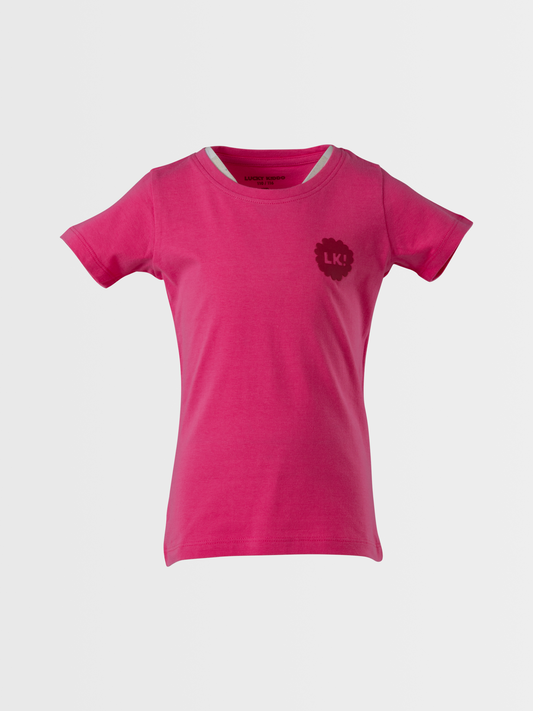 LK Hot Pink | Dekliška majica s kratkimi rokavi - Lucky Kiddo SI 