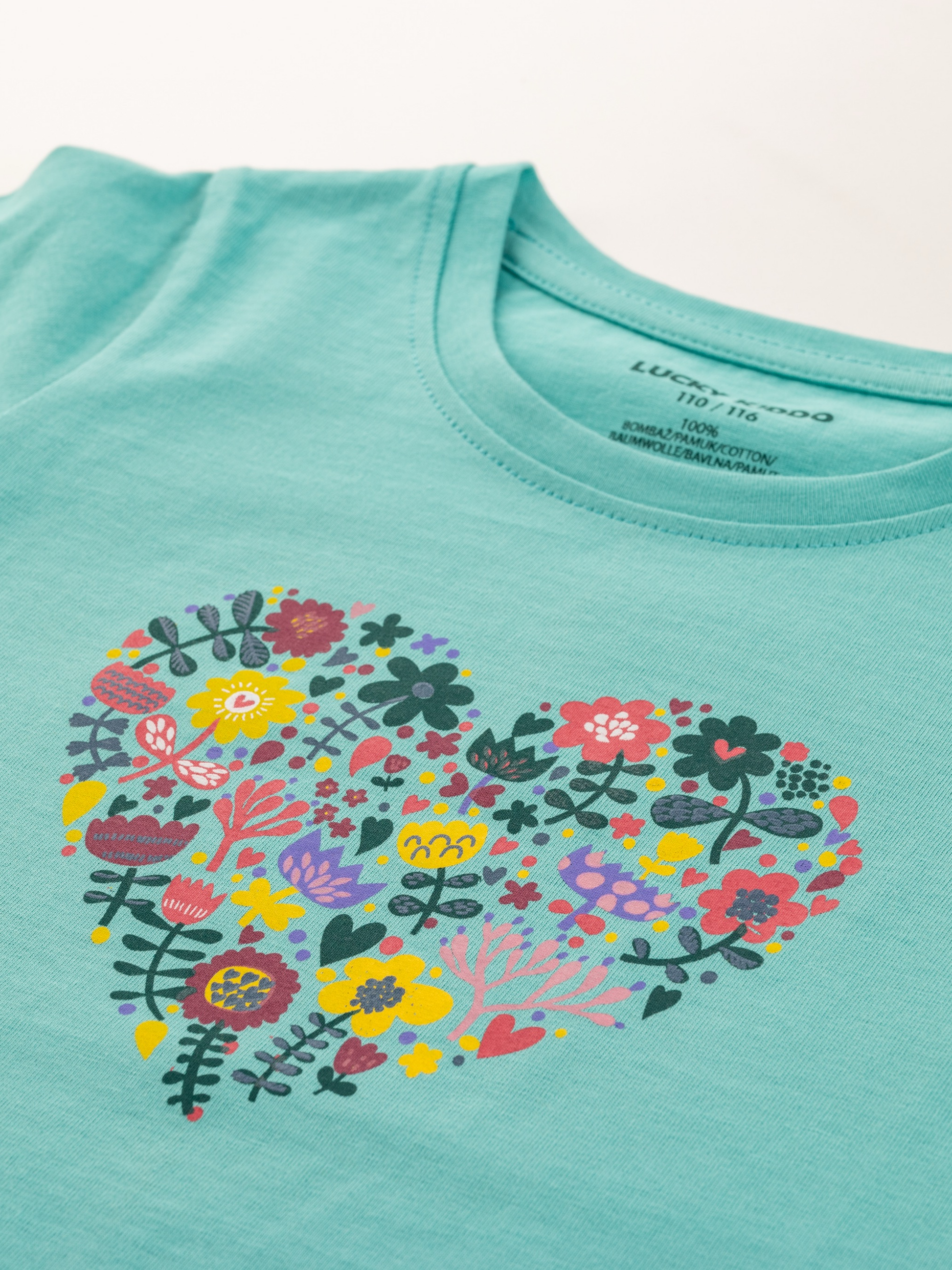 Blooming Heart | Dekliška majica s kratkimi rokavi - Lucky Kiddo SI 