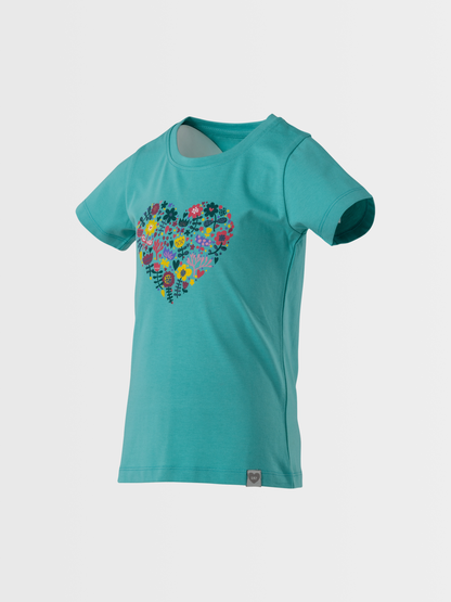 Blooming Heart | Dekliška majica s kratkimi rokavi - Lucky Kiddo SI 