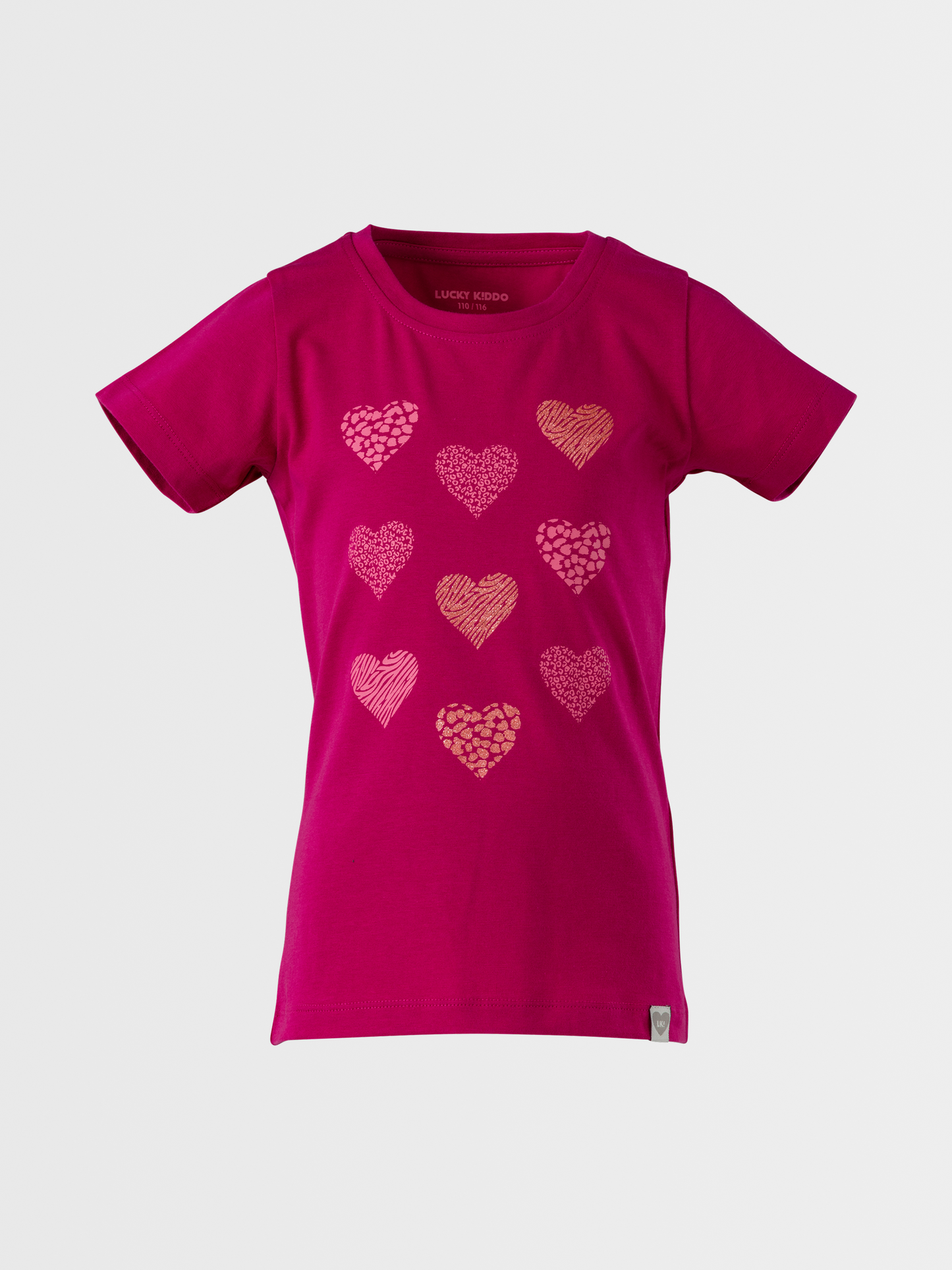 Sparkling Hearts | Dekliška majica s kratkimi rokavi - Lucky Kiddo SI 