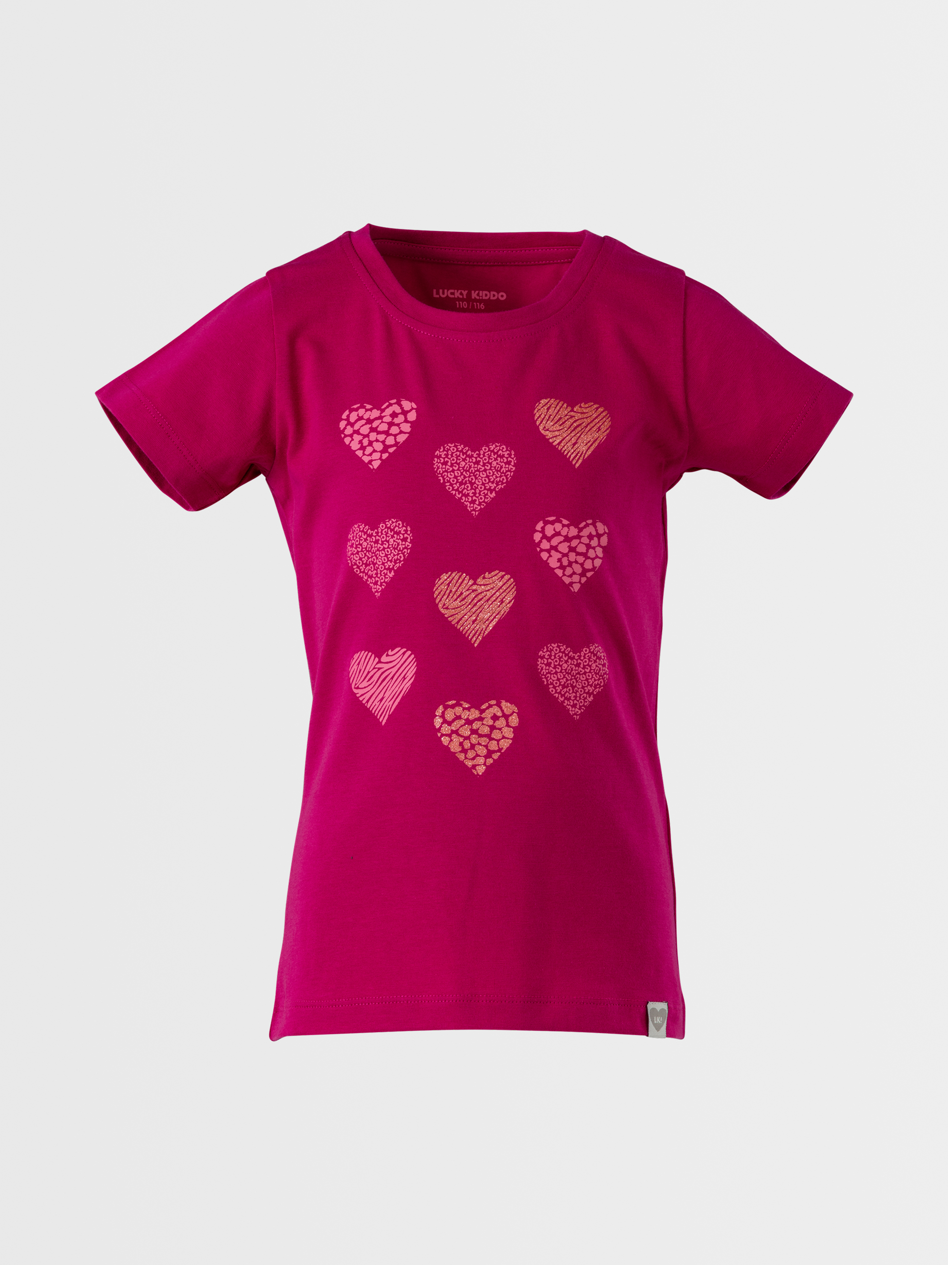 Sparkling Hearts | Dekliška majica s kratkimi rokavi - Lucky Kiddo SI 