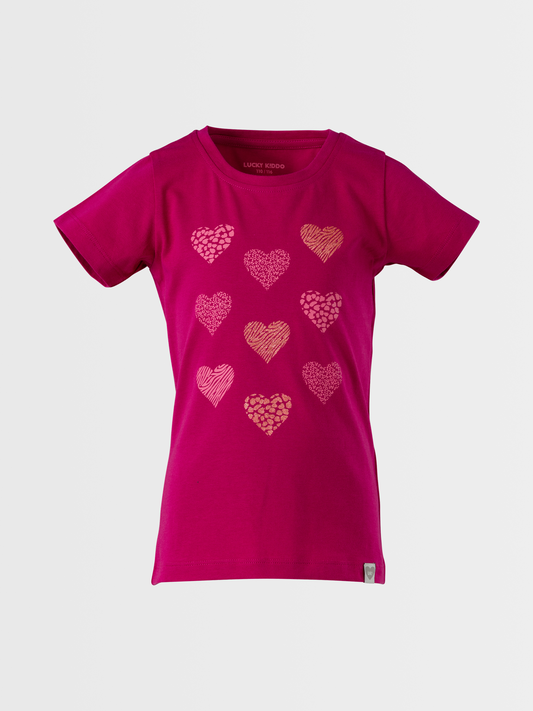 Sparkling Hearts | Dekliška majica s kratkimi rokavi - Lucky Kiddo SI 