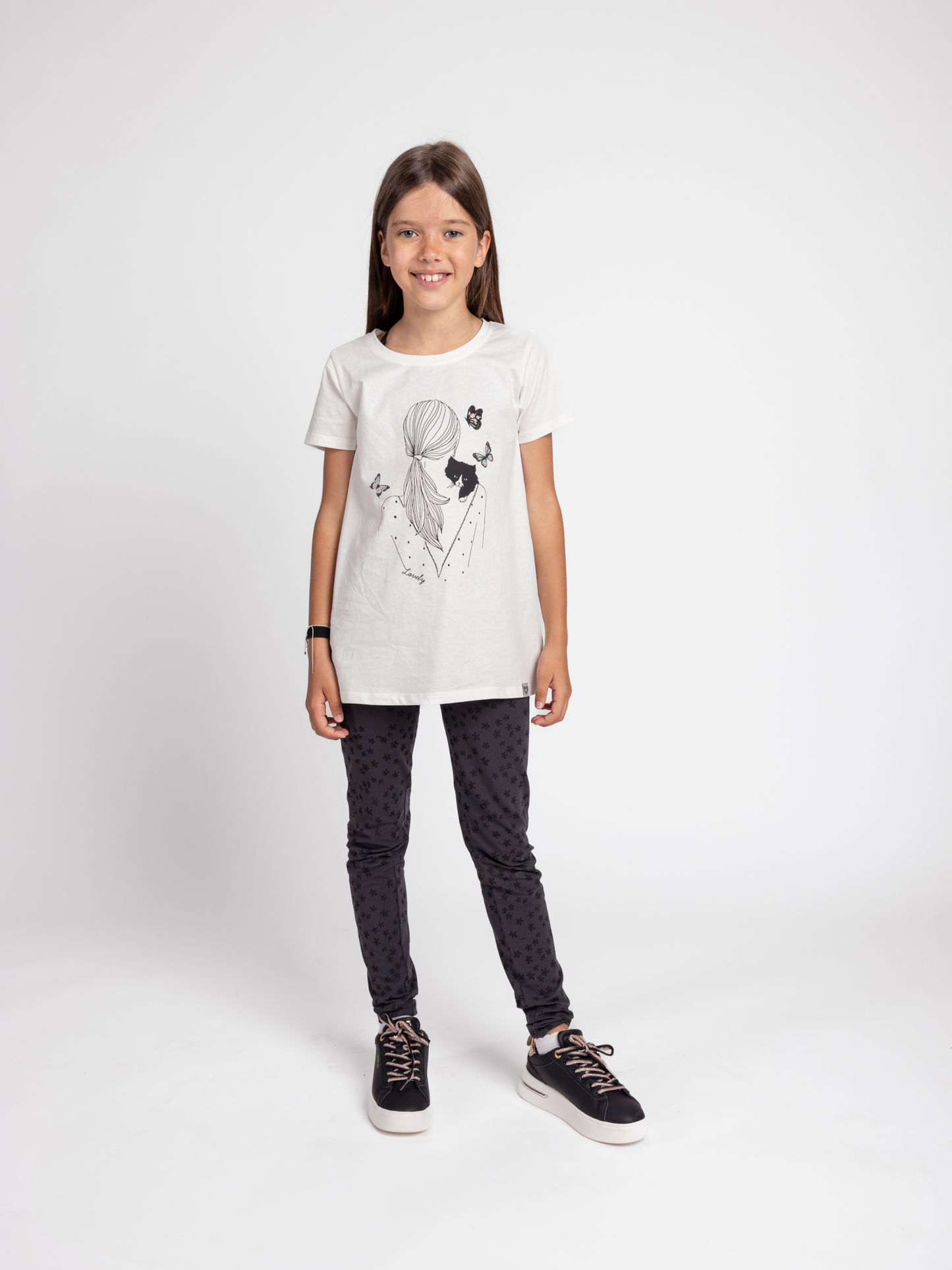 Animal Lover | Dekliška tunika s kratkimi rokavi - Lucky Kiddo SI 