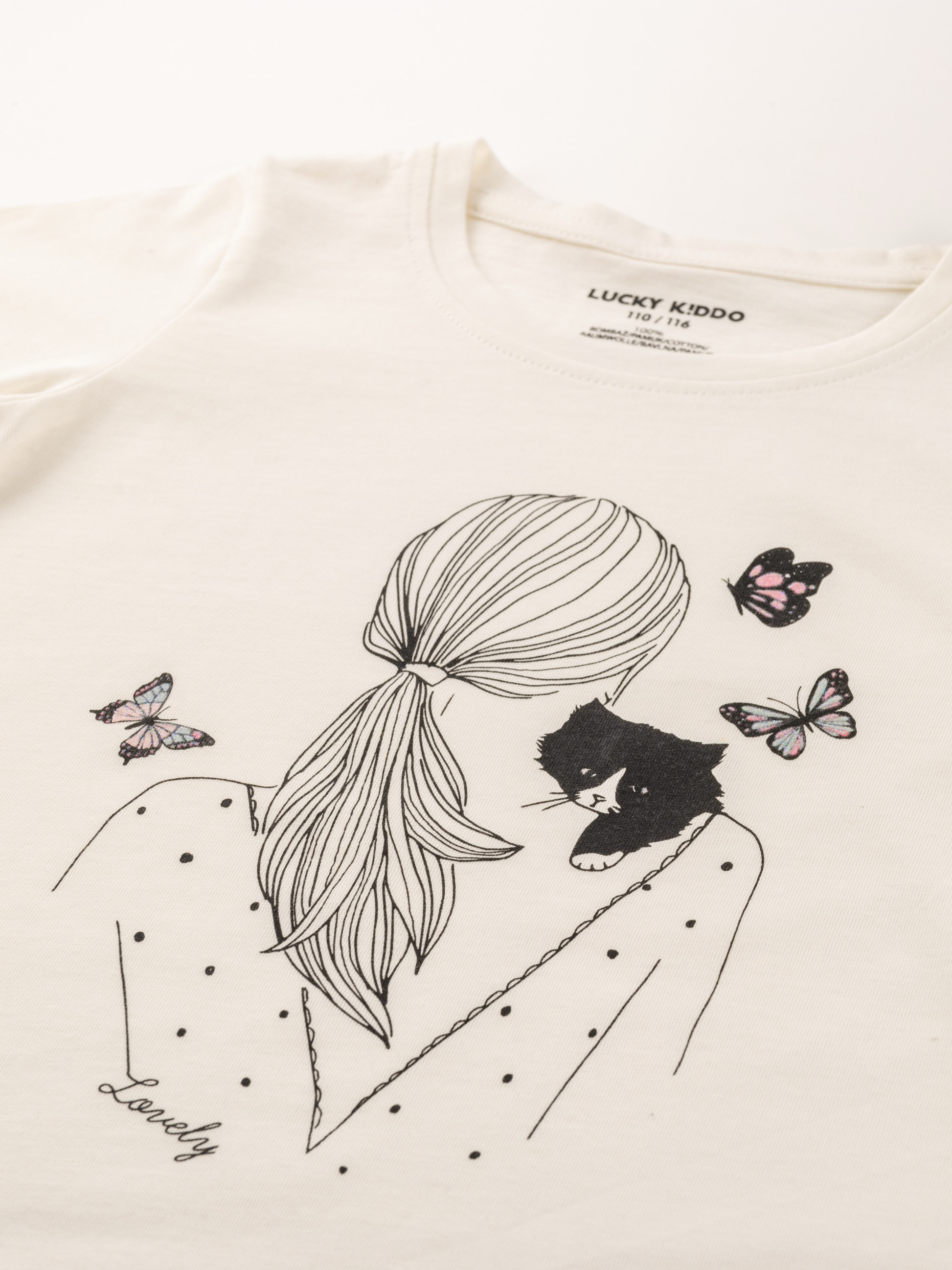 Animal Lover | Dekliška tunika s kratkimi rokavi - Lucky Kiddo SI 