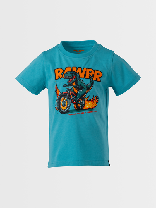 Dino Bike | Fantovska majica s kratkimi rokavi - Lucky Kiddo SI 