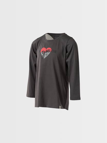 Beautiful Heart | Dekliška tunika z dolgimi rokavi