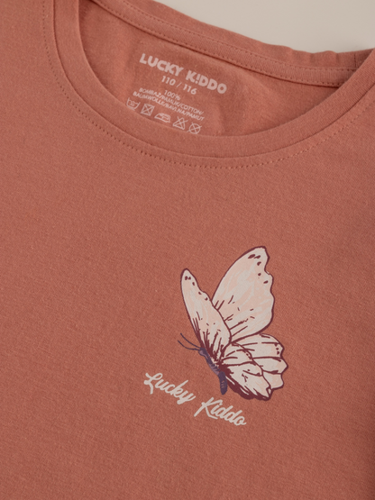 Rosette Butterfly | Dekliška tunika z dolgimi rokavi