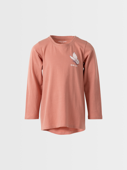 Rosette Butterfly | Dekliška tunika z dolgimi rokavi