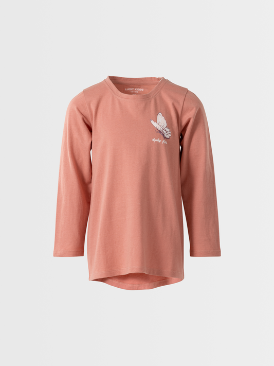 Rosette Butterfly | Dekliška tunika z dolgimi rokavi