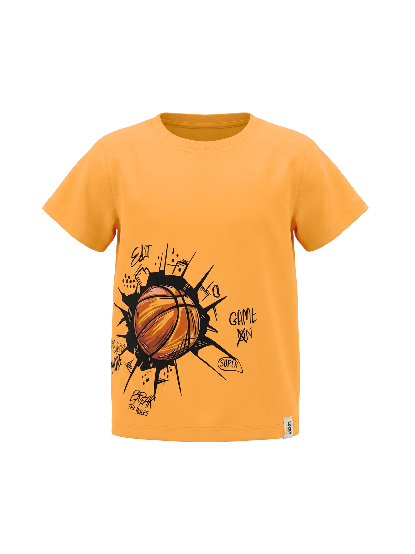 Orange Basketball | Fantovska majica s kratkimi rokavi - klasičen kroj