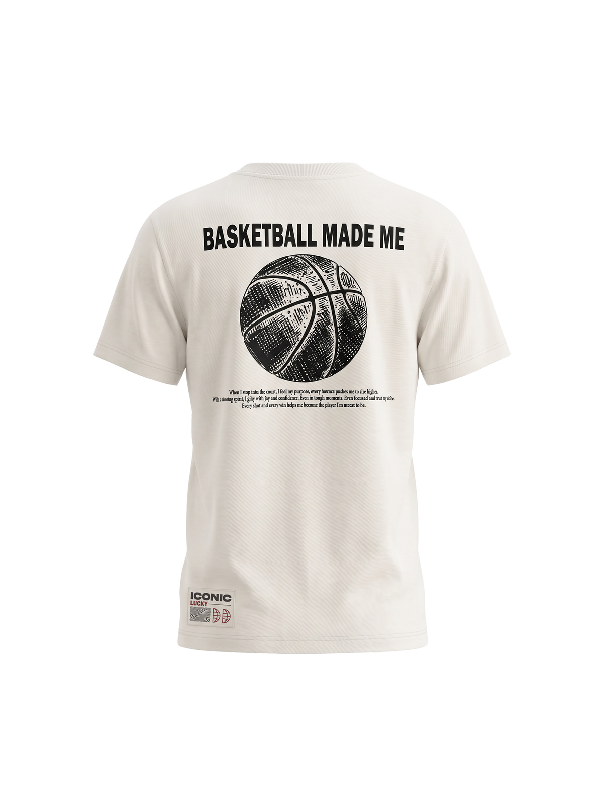 Basketball Made Me | Fantovska majica s kratkimi rokavi - ohlapen kroj