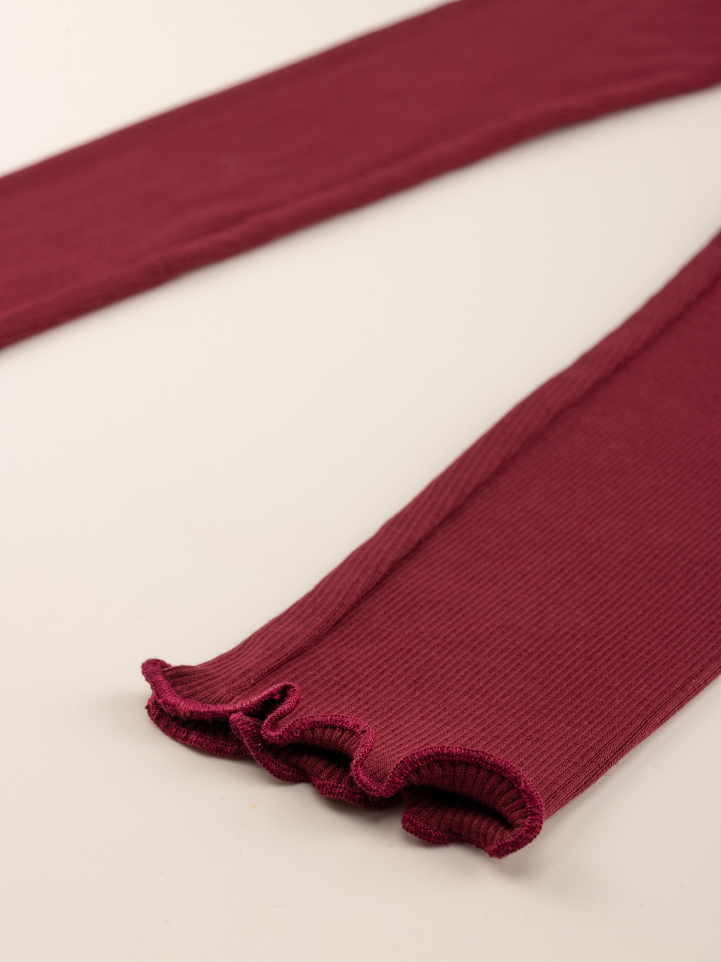 Berry Red | Dekliške pajkice z rebrasto strukturo