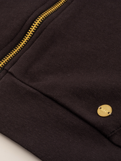 Moonless Might | Dekliški pulover z zadrgo in kapuco