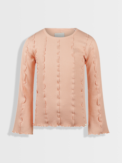 Flare rose | Dekliška majica z dolgimi rokavi - Lucky Kiddo SI 