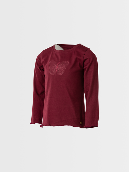 Butterfly Joy | Dekliška majica z dolgimi rokavi