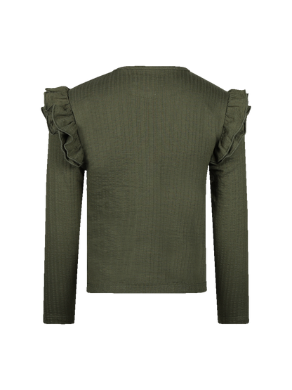 Forest Green | Dekliška majica z dolgimi rokavi