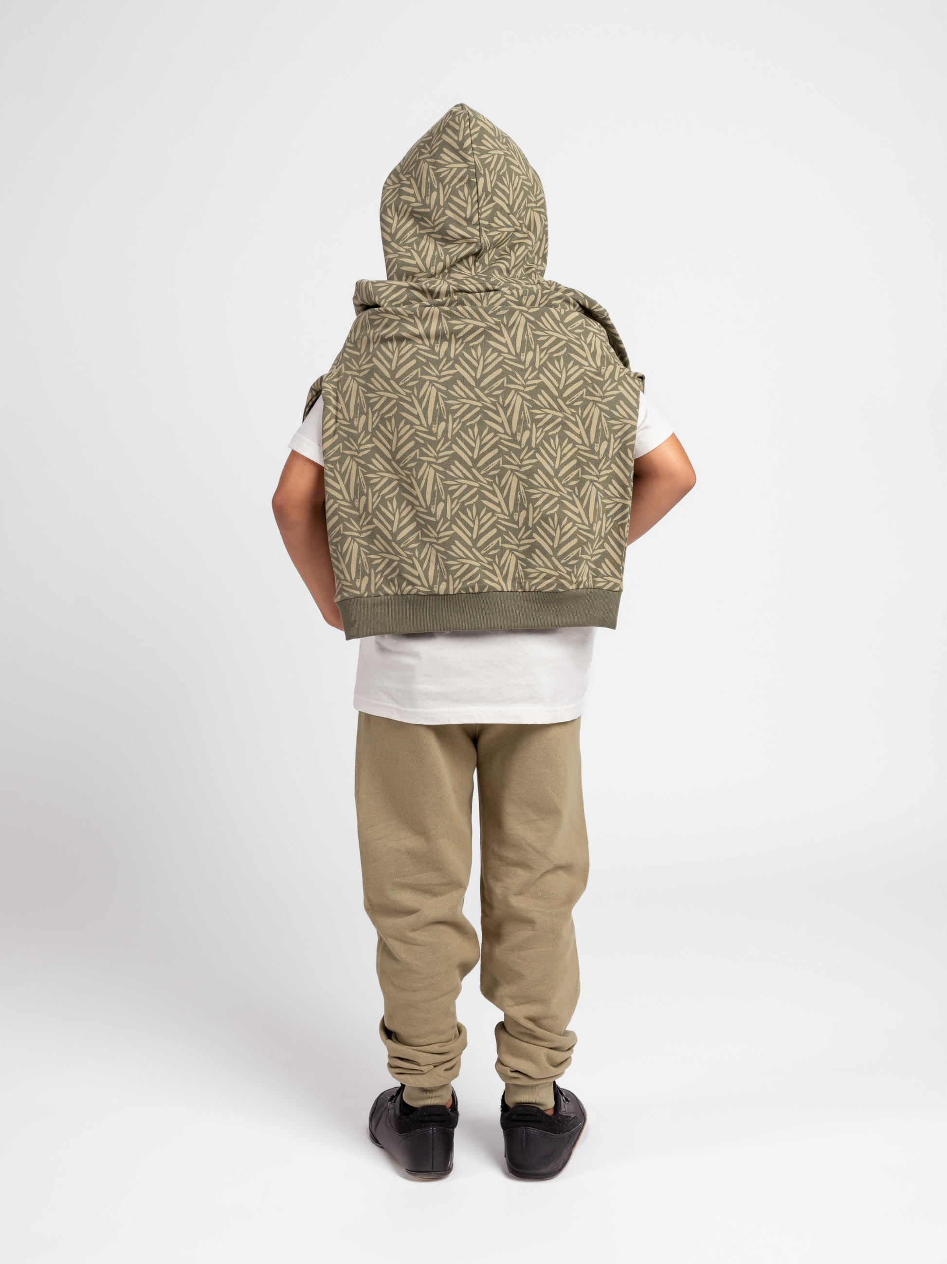 Forest Green | Fantovski pulover s kapuco - Lucky Kiddo SI 